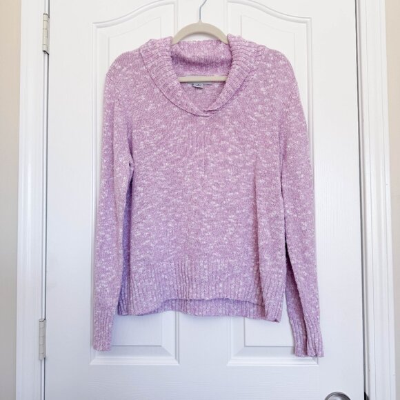 SagHarbor Womens Purple Sweater Longsleeve Lavender Size 1X - Picture 2 of 8